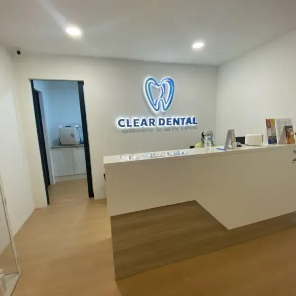Custom Illuminated Dental Reception Sign
