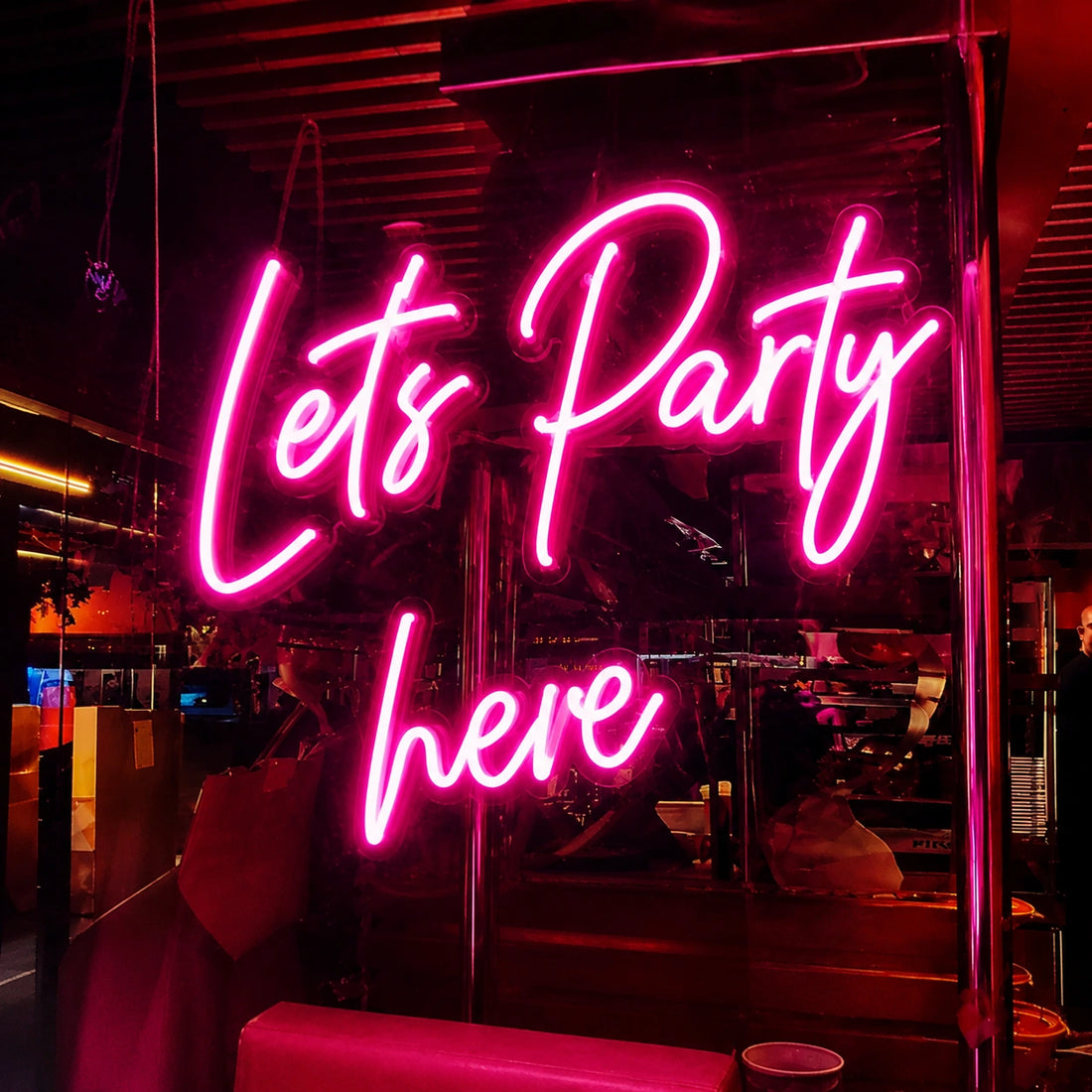 Lets Party Neon Sign – Celebration LED Decor