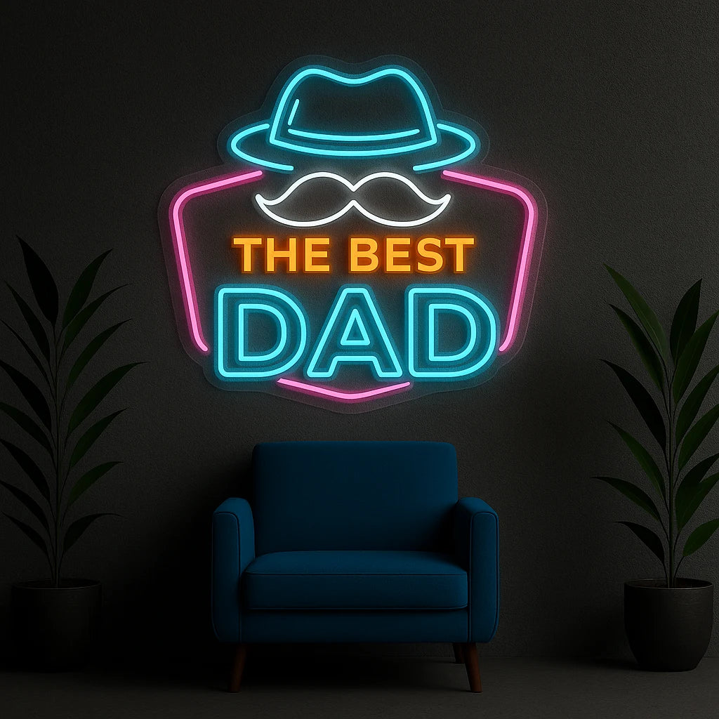 Father's Day Neon Light Sign LED Party Decor