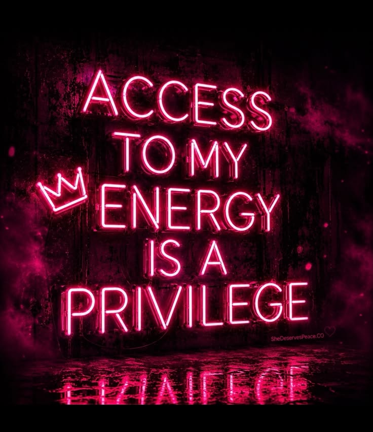 Access to My Energy LED Neon Sign – Inspirational Wall Decor