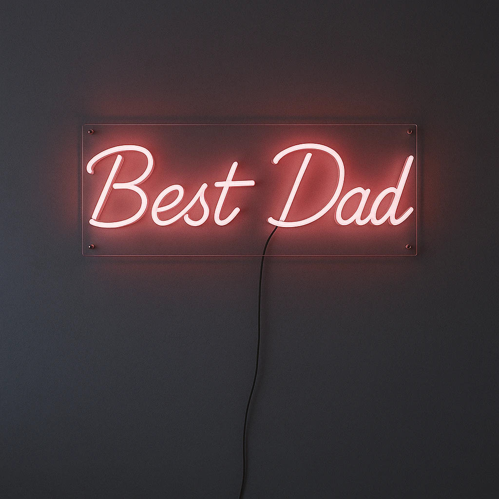 Best Dad Ever LED Neon Sign Custom Gift