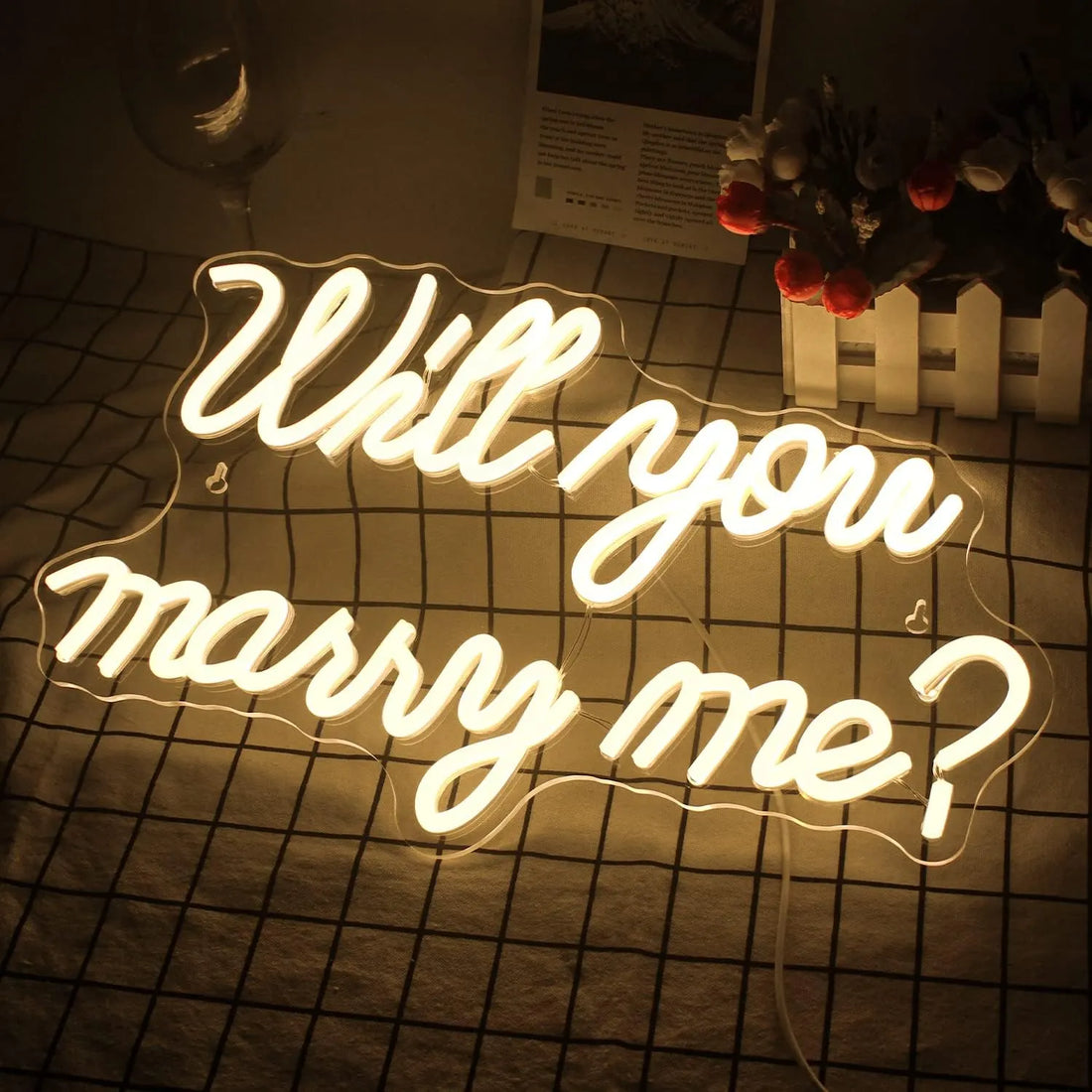 Will You Marry Me? LED Neon Sign – Perfect Proposal & Wedding Glow