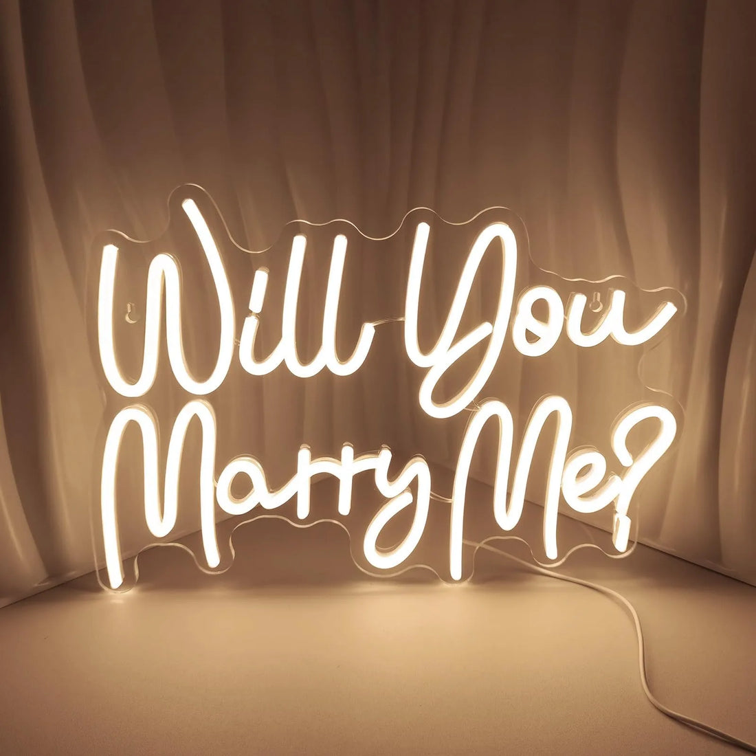 Will You Marry Me? LED Neon Sign – Perfect Proposal & Wedding Glow