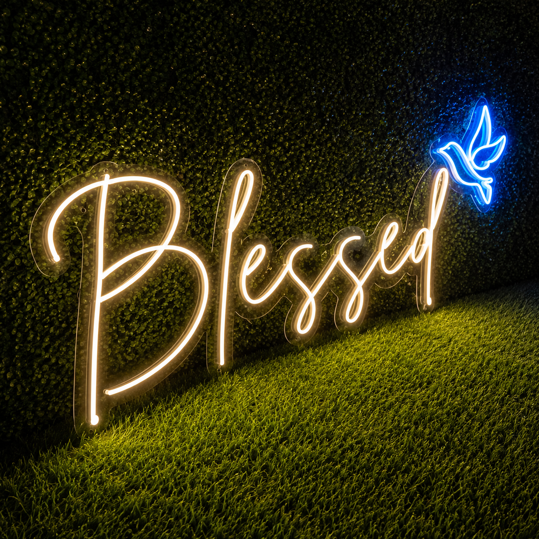 Blessed LED Neon Sign – Inspirational Wall Decor