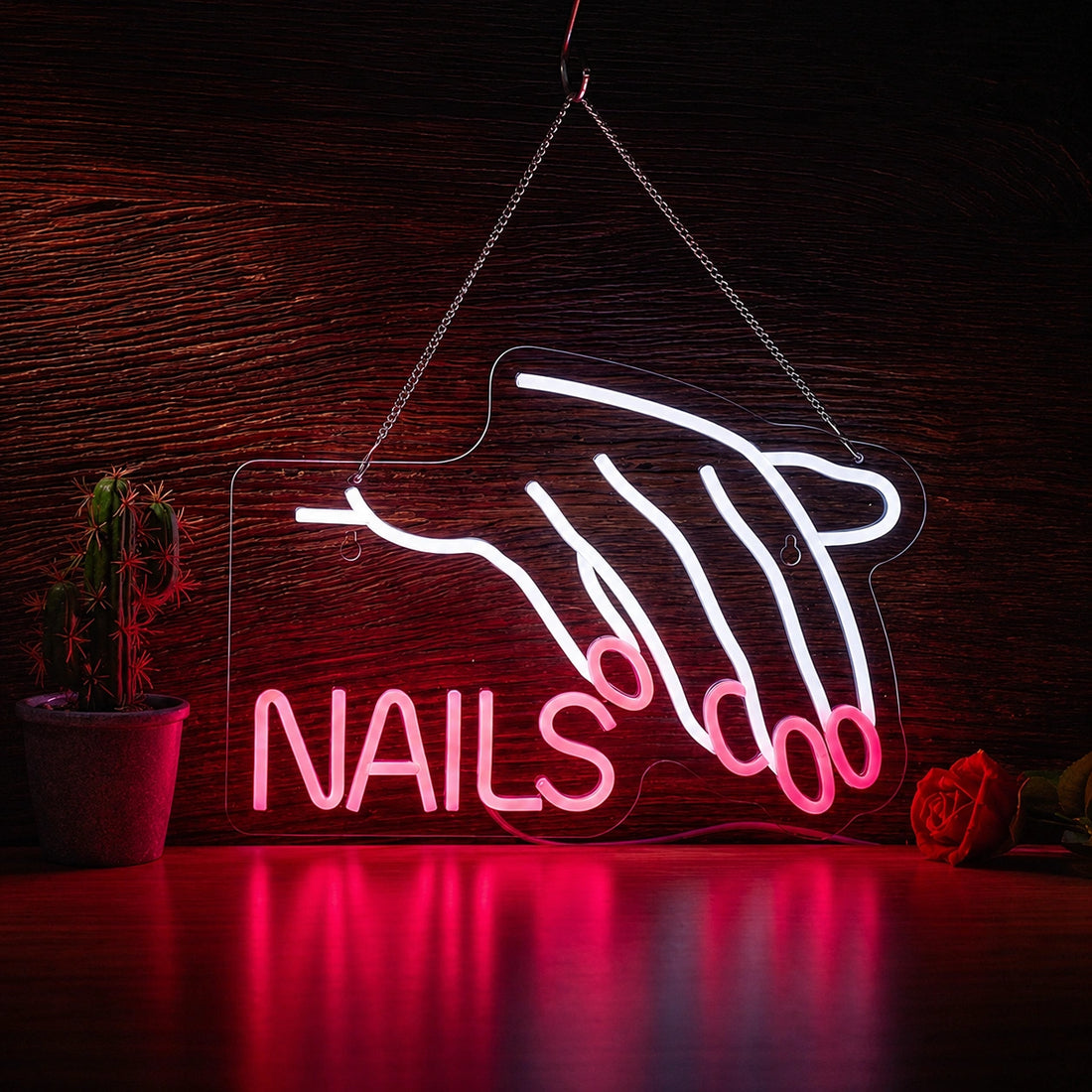 Nails LED Neon Sign – Nail Salon Beauty Wall Decor