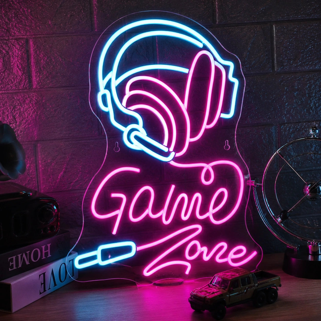 Game Zone LED Neon Sign – Gaming Room Wall Decor Light