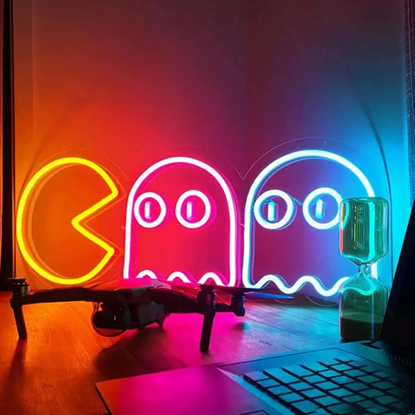 Pacman Neon Sign
