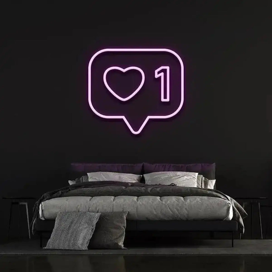 LIKE - LED NEON SIGN-Neonsigns-Purple-45 x 90 cm-Neon Brothers