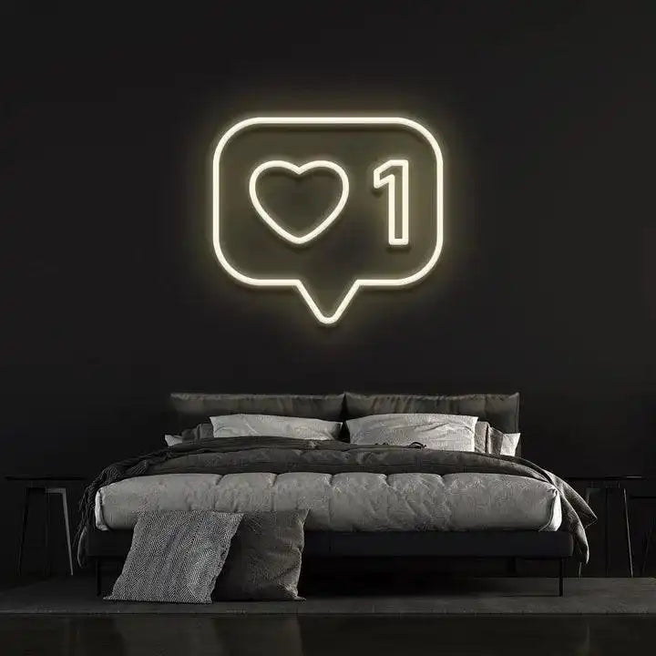 LIKE - LED NEON SIGN-Neonsigns-white-45 x 90 cm-Neon Brothers