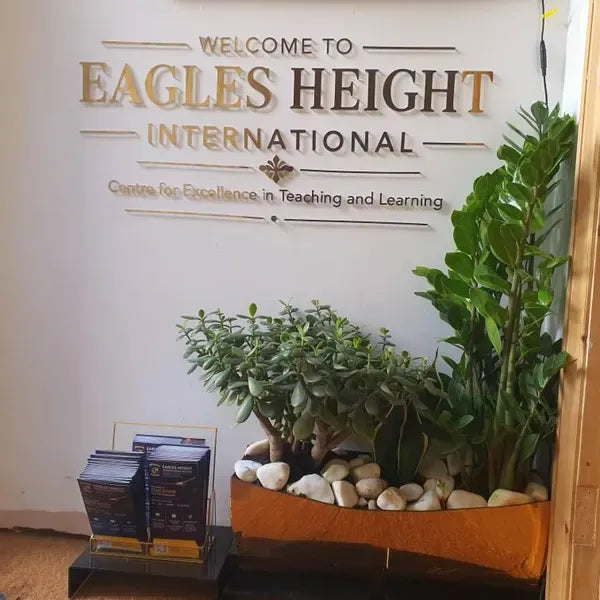 Custom 3D School Reception Wall Sign