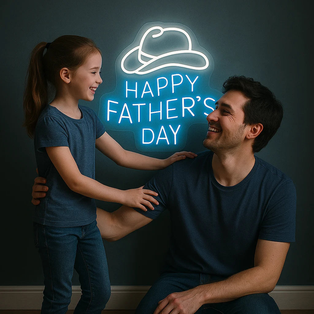 Custom Father's Day Neon Sign LED Gift for Dad