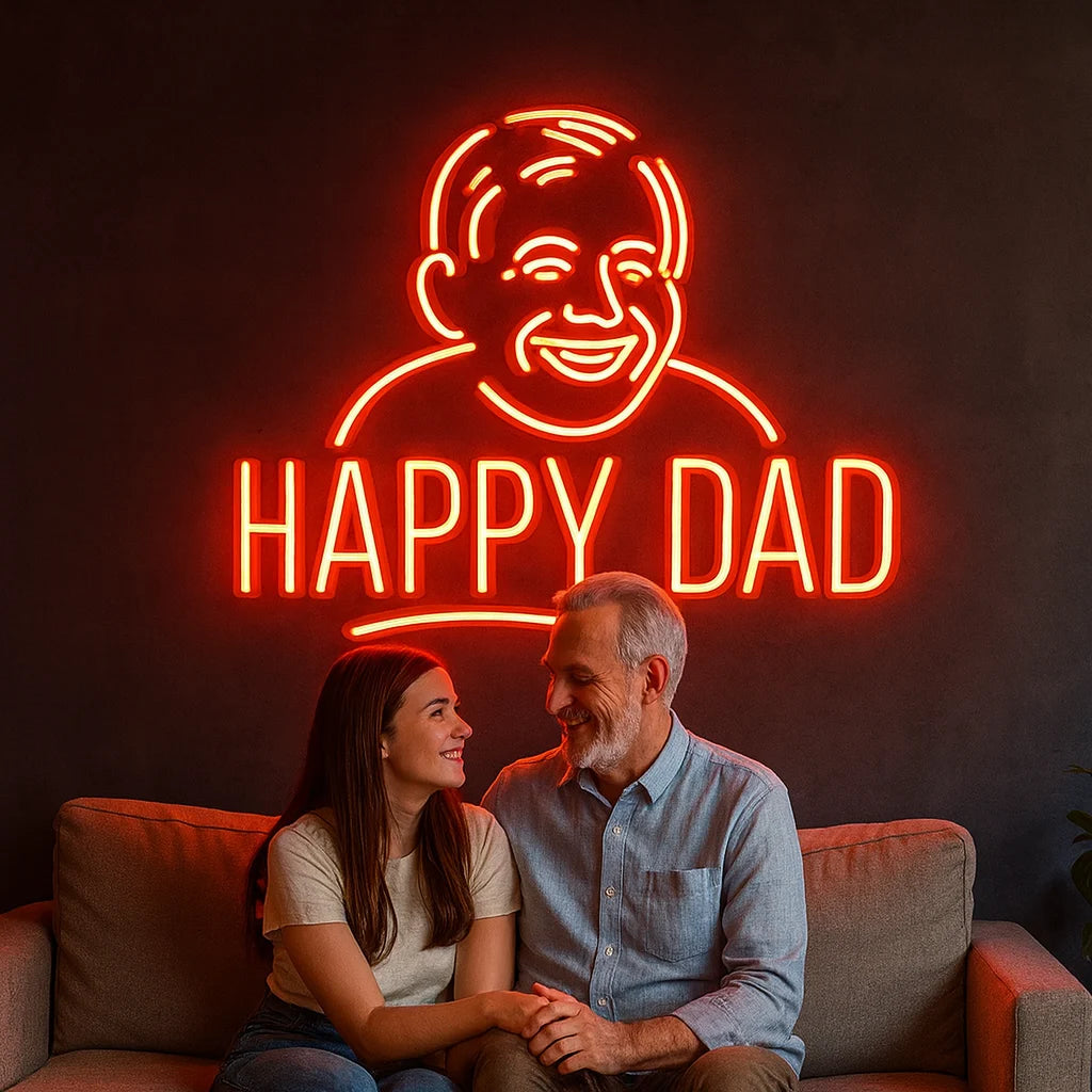 Happy Father's Day Home Neon Sign Custom LED