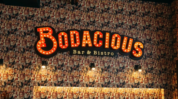 Premium tier vinyl sign example - Neon Brothers