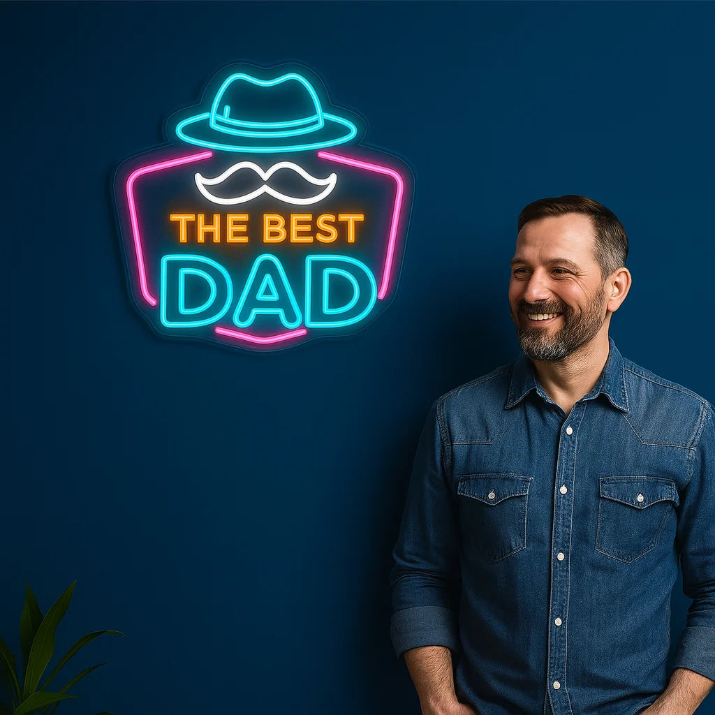 Father's Day Neon Light Sign LED Party Decor