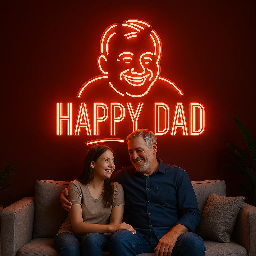 Happy Father's Day Home Neon Sign Custom LED
