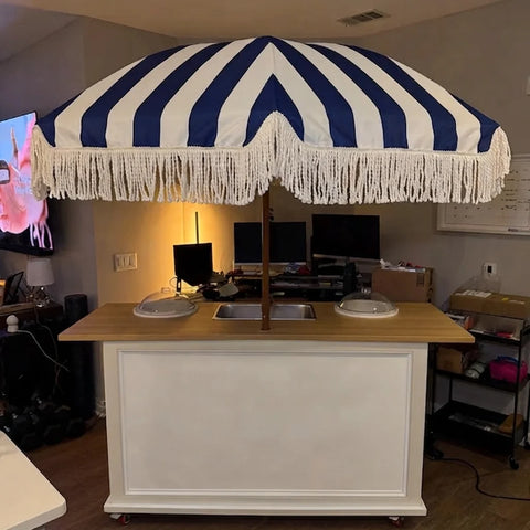 Custom Round Halo-Lit Sign for Mangia by Micah