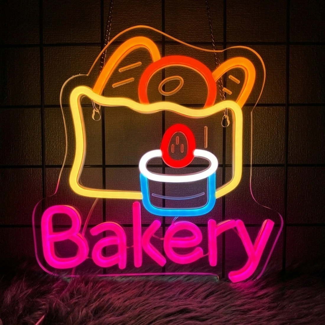 Bakery LED Neon Sign | Bread Shop & Café Wall Light