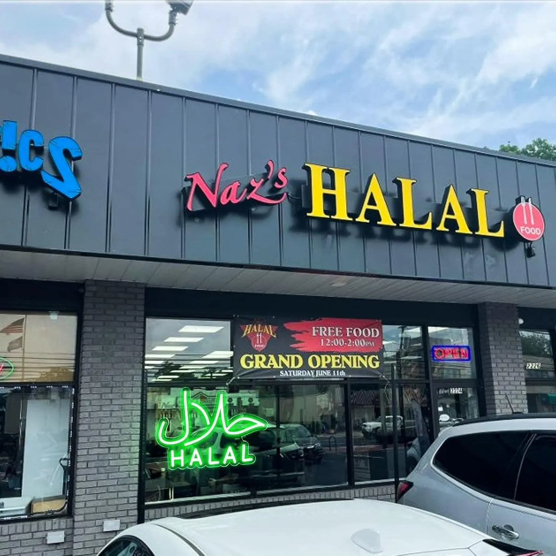 Halal Neon Sign - LED Light for Halal Food Restaurants & Stores