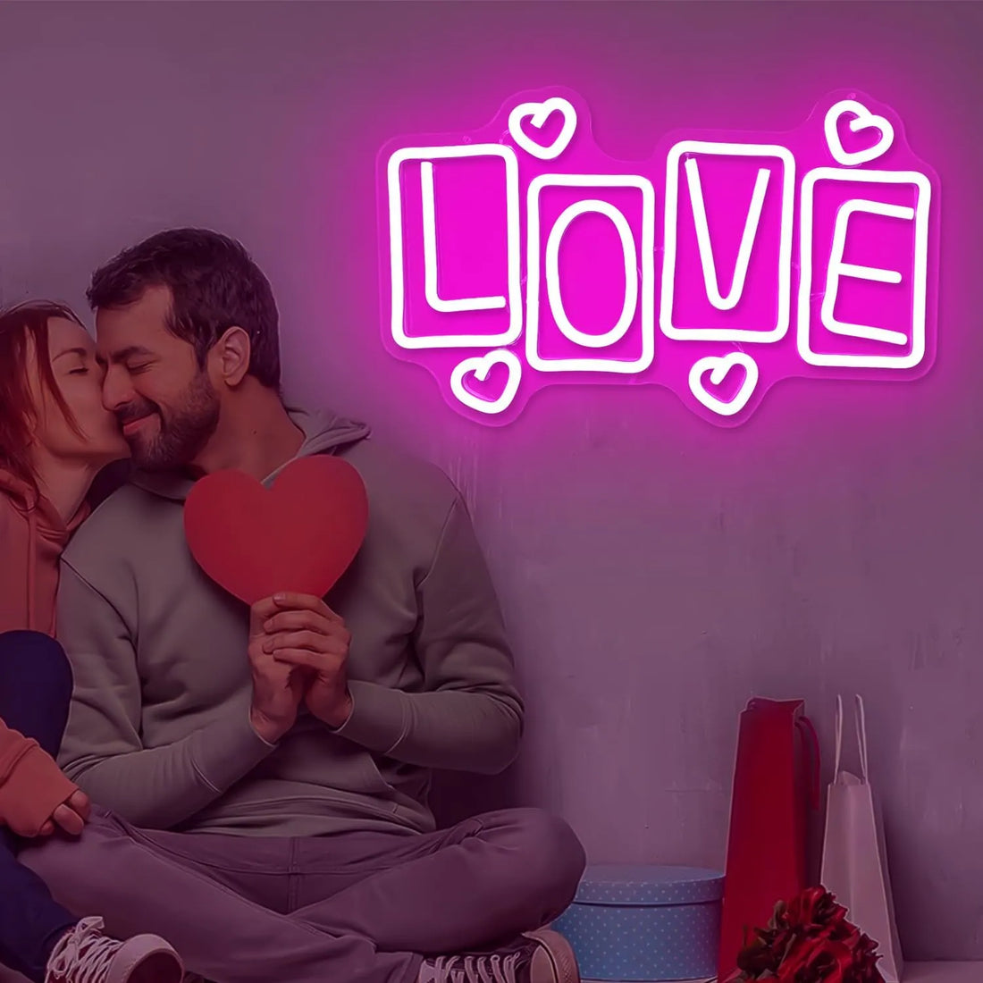 Heart LED Neon Sign - Valentine's & Wedding Decor