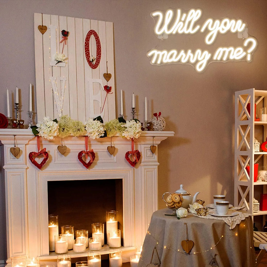 Will You Marry Me? LED Neon Sign – Perfect Proposal & Wedding Glow