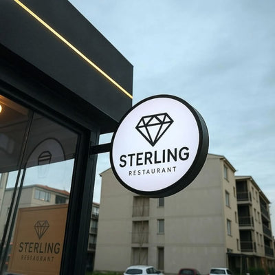 Double-Sided Lightbox Under Awning Sign Perth WA - Neon Brothers