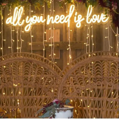 "All You Need Is Love" Neon Led Sign
