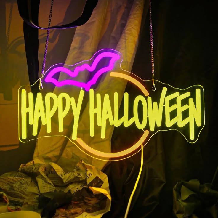 Happy Halloween LED Neon Sign