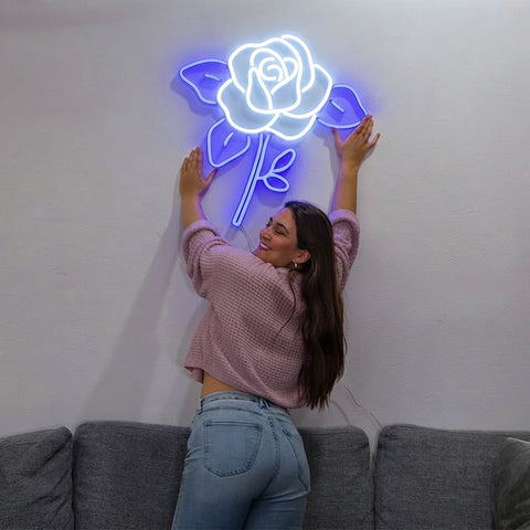 Custom Rose Neon Sign