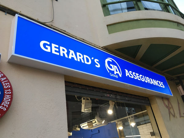 Premium tier vinyl sign example - Neon Brothers