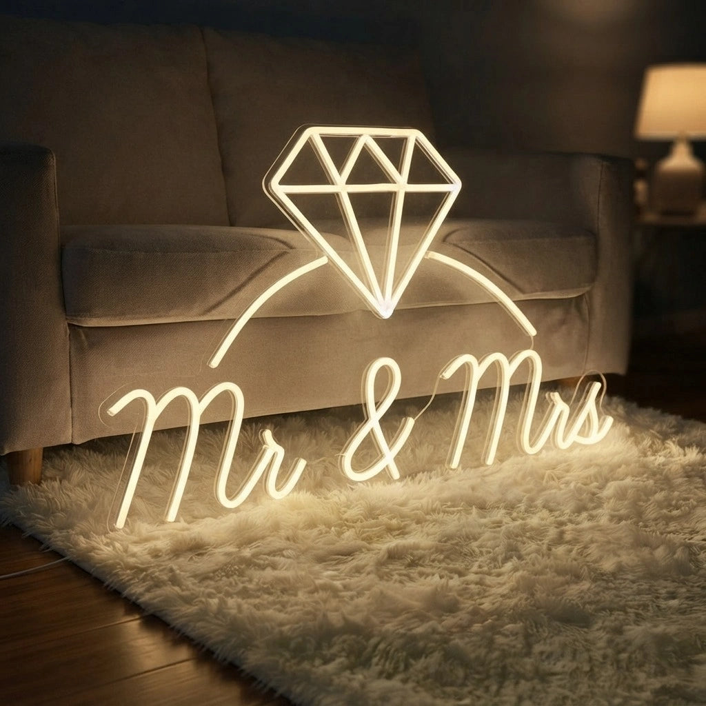 Mr & Mrs LED Neon Sign