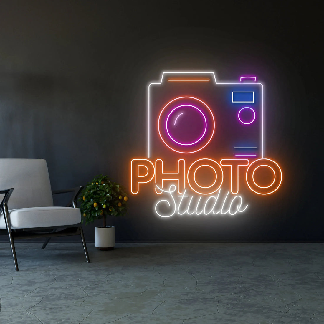 Photo Studio Neon Sign - Perfect Wall Decor for Photo Studios