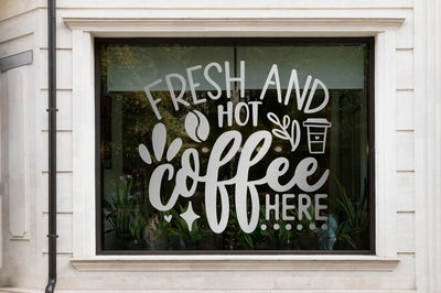 Vinyl window graphics cafe Melbourne - Neon Brothers