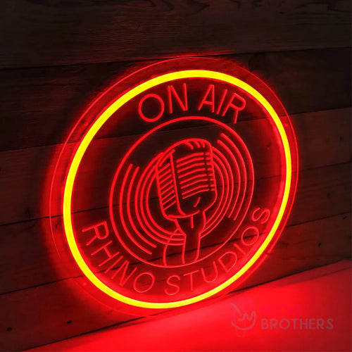 Custom Music Audio Studio Neon Sign - Personalized LED Signs