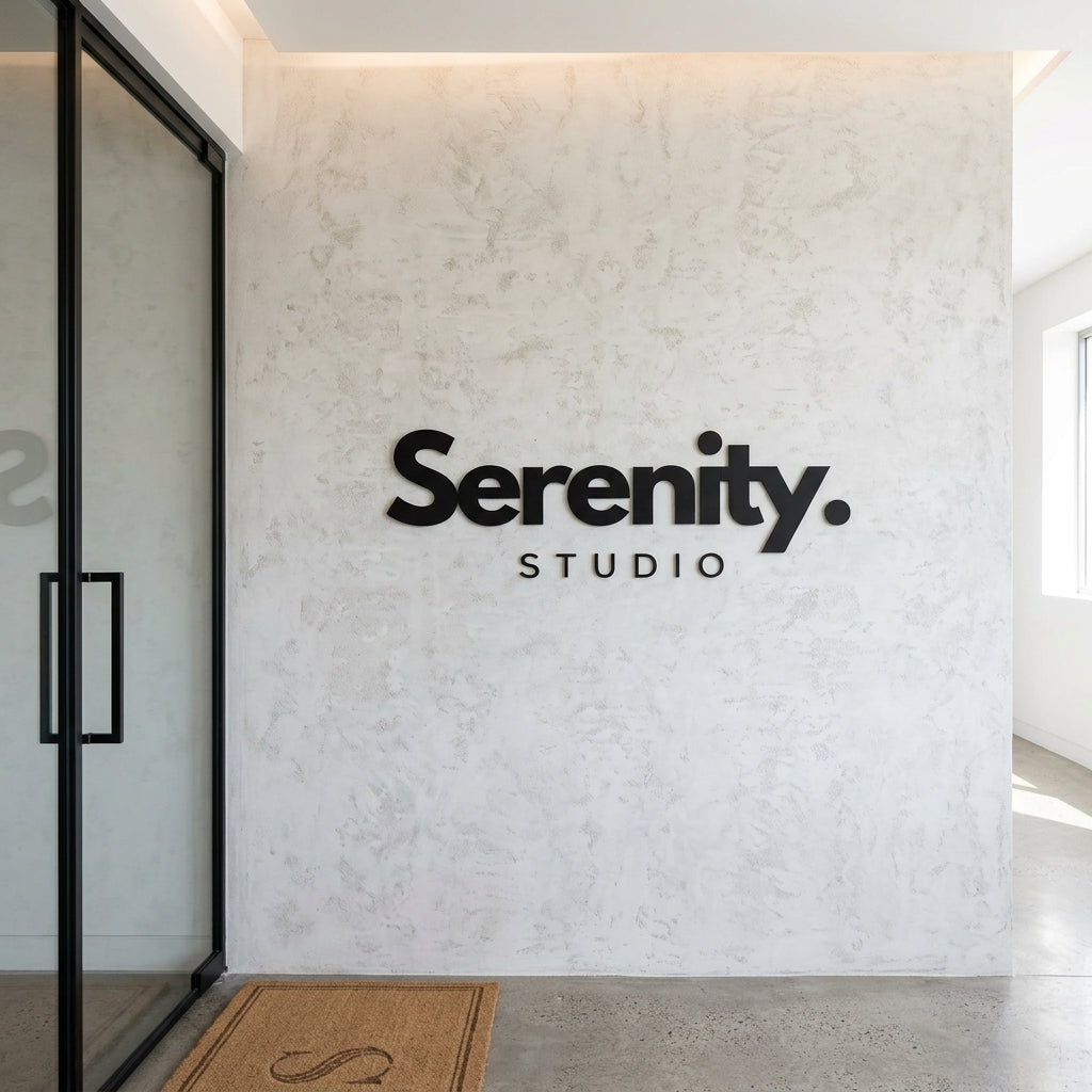3D Acrylic Business Sign | Studio Wall Logo | Modern Office Branding